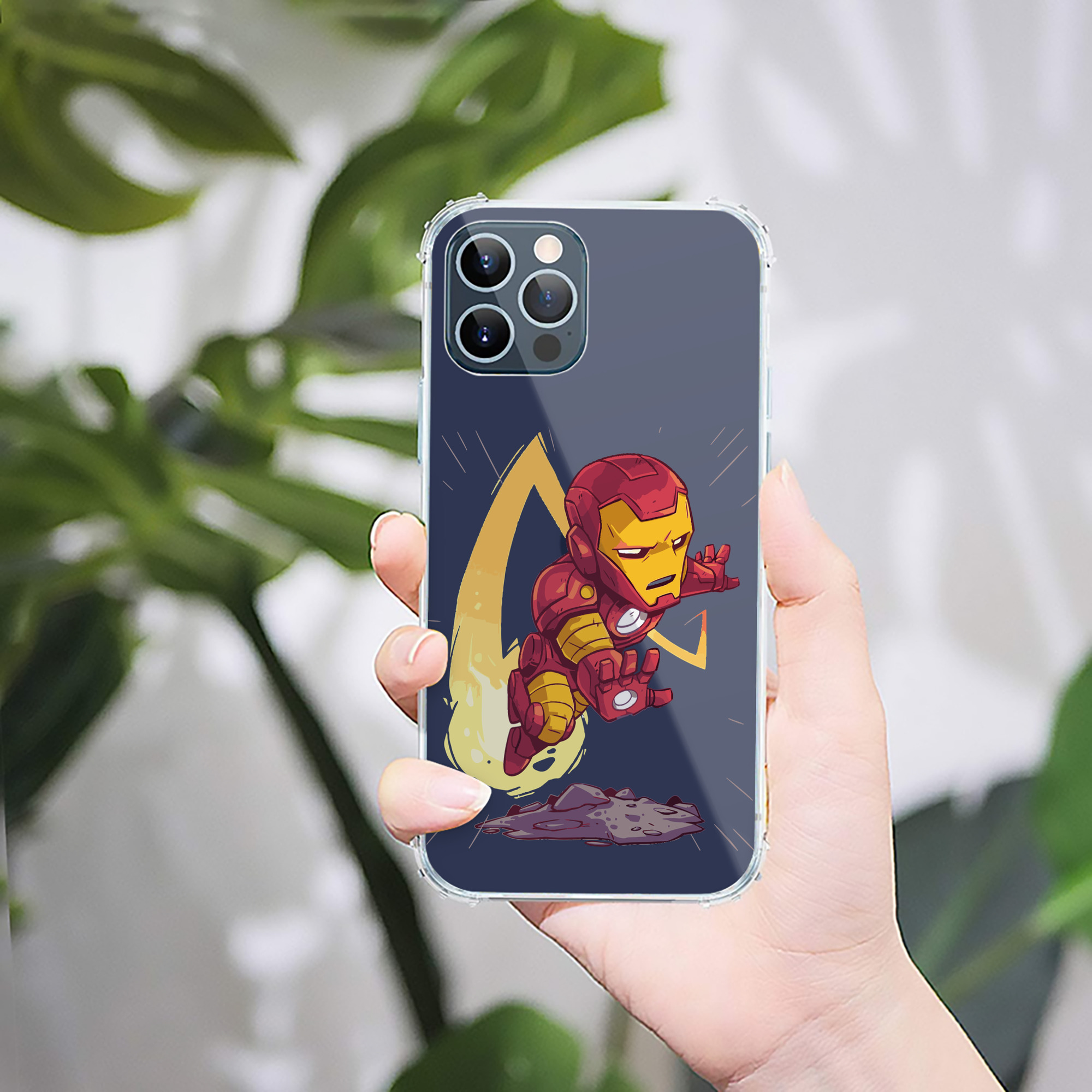 （画像用） アベンジャーズ The Avengers 【iPhone 12シリーズ対応】透明スマホケース（クリアソフトケース）